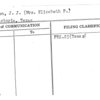 Warden, J.J. (Mrs. Elizabeth P.)