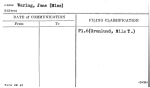 Waring, Jane (Miss)