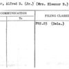 Warner, Alfred D. (Jr.) (Mrs. Eleanor B.)