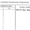 Warner Brothers Broadcasting Corporation