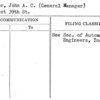 Warner, John A.C. (General Manager)