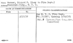 Warner, Richard F. (Secy to Fire Dept.)