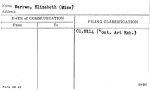 Warren, Elizabeth (Miss)