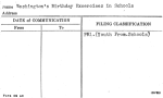 Washington's Birthday Excercises in Schools