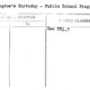 Washington's Birthday - Public School Programs