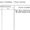 Washington's Birthday - Train Service