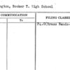 Washington, Booker T. High School