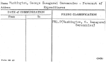 Washington, George Inaugural Ceremonies - Forecast of Expenditures