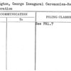 Washington, George Inaugural Ceremonies-Retailers Cooperation