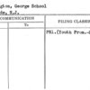 Washington, George School