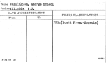 Washington, George School
