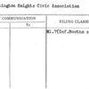 Washington Heights Civic Association
