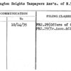 Washington Heights Taxpayers Ass'n. of N.Y.C., Inc.