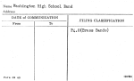Washington High School Band