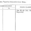 Watchman Reports-Adminstration Bldg.