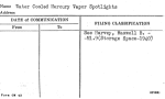 Water Cooled Mercury Vapor Spotlights