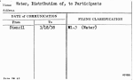 Water, Distribution of, to Participants