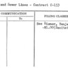 Water and Sewer Lines - Contract C-153