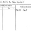 Watkins, Melvin H. (Mrs. Dorothy)
