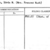 Watson, Edwin M. (Mrs. Frances Nash)