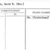 Weaver, David W. (Mrs.)