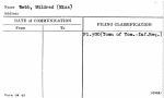 Webb, Mildred (Miss)