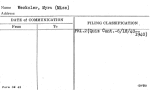 Wecksler, Myra (Miss)