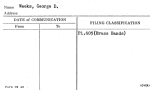 Weeks, George D.