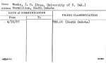 Weeks, I.D. (Pres. University of S. Dak.)