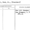 Weindel, Fred, Jr., (President)
