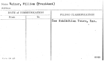 Weiner, William (President)
