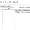 Weiss, W.E. Jr., (President)