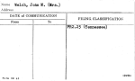 Welch, John M. (Mrs.)
