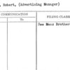 Welch, Robert, (Advertising Manager)
