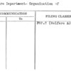 Welfare Department- Organization of