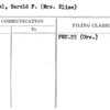 Wendel, Harold F. (Mrs. Elise)