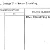 Wendell, George F - Motor Trucking