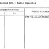 Wendt, Gerald (Dr.) Radio Speeches