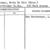 Wertheimer, Erwin De Witt (Pres.)