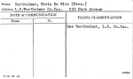 Wertheimer, Erwin De Witt (Pres.)