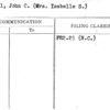 Wessell, John C. (Mrs. Isabelle S.)