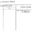 Wesser, Florence (Miss)