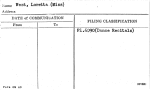 West, Loretta (Miss)