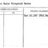 Western Union Telegraph Rates