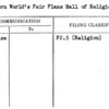 Western World's Fair Plans Hall of Religion