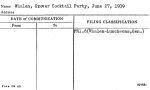 Whalen, Grover Cocktail Party, June 27, 1939