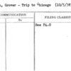Whalen, Grover - Trip to Chicago (10/5/38)