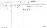 Whalen, Grover - Trip to Chicago (10/5/38)