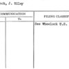 Wheelock, J. Riley