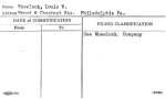 Wheelock, Louis W.